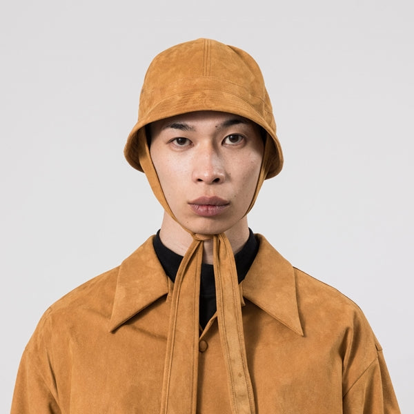 SYNTHETIC LEATHER EAR MUFF HAT