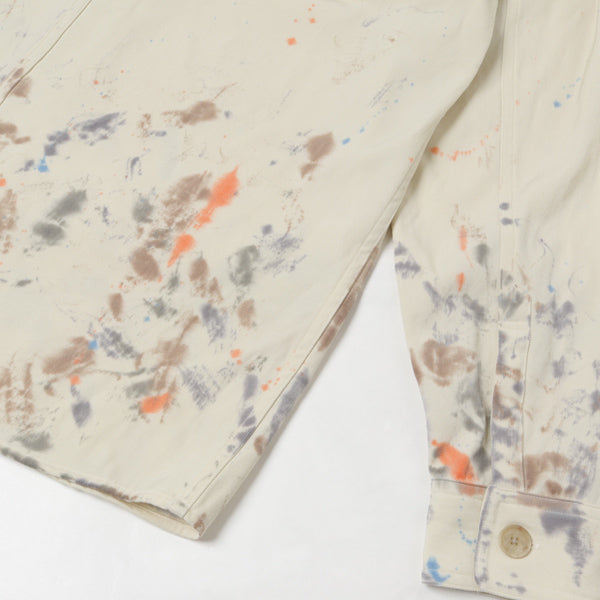 WOOL MAX GABARDINE HAND PAINTED SHIRTS (A20AS01GP) | AURALEE ...