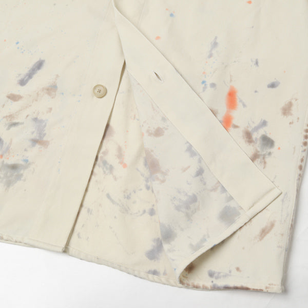 WOOL MAX GABARDINE HAND PAINTED SHIRTS (A20AS01GP) | AURALEE ...