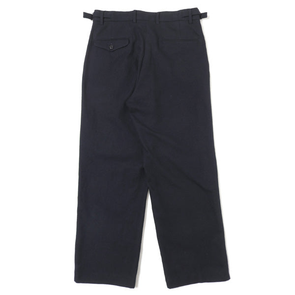 COTTON WOOL STRAIGHT TROUSERS