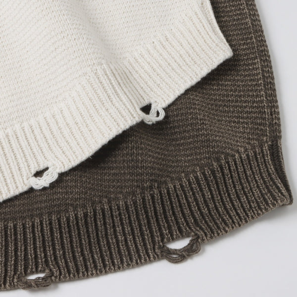 TROOPER SWEATER COTTON YARN OVERDYED VW (NN-K4102
