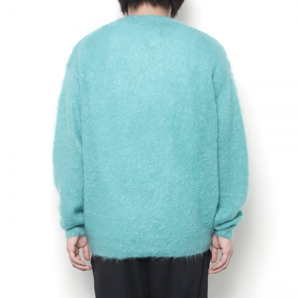 BRUSHED SUPER KID MOHAIR KNIT P/O