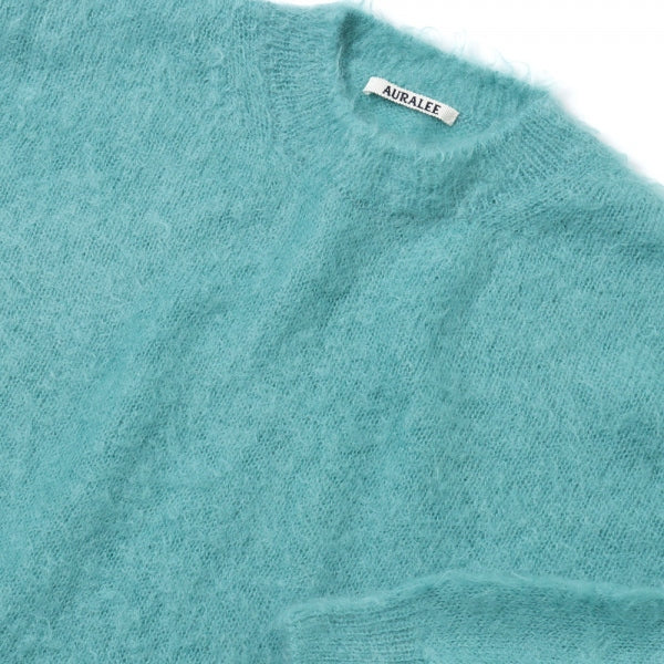 BRUSHED SUPER KID MOHAIR KNIT P/O