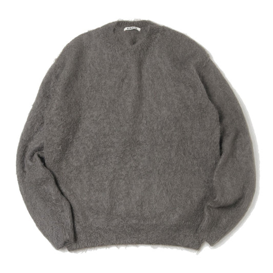 BRUSHED SUPER KID MOHAIR KNIT P/O