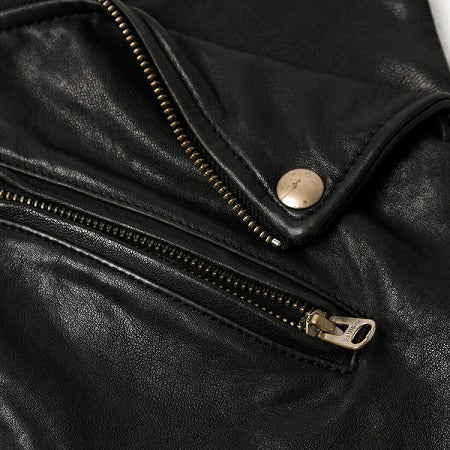 shrink leather clutch bag