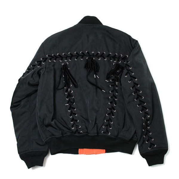 g.vg.v  LACE UP MA-1 BLOUSON