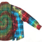 Flannel Shirt - 7 Cuts Wide Shirt / Tie Dye