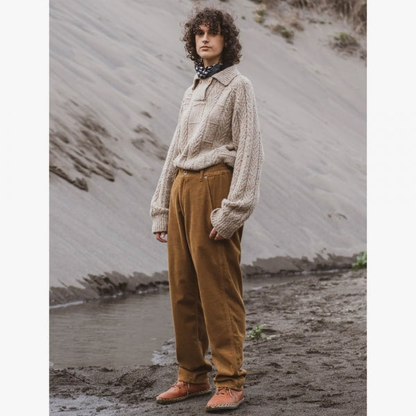 WOOL CORDUROY EASY PANTS