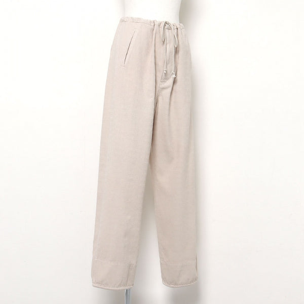 Quilted Stitching Corded Pants