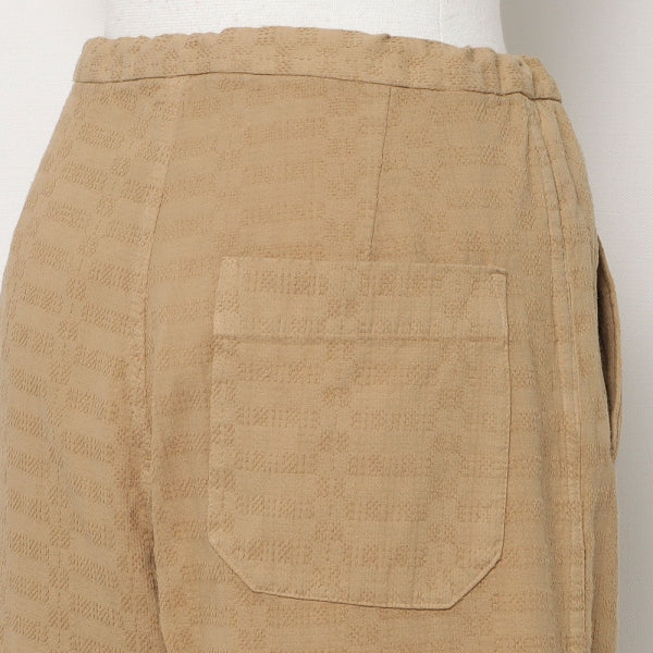 Quilted Stitching Corded Pants