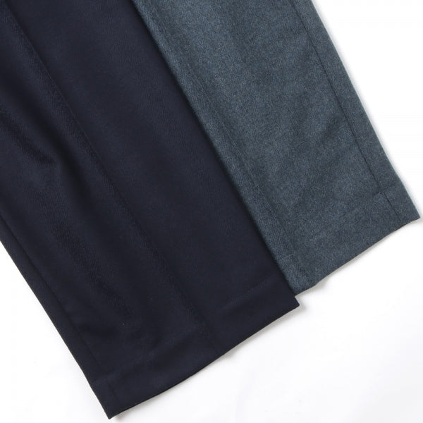 OFFICER PANTS 2TUCK WIDE WOOL SOFT SERGE