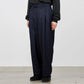 OFFICER PANTS 2TUCK WIDE WOOL SOFT SERGE