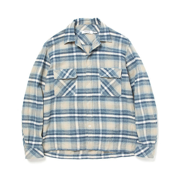 WORKER L/S SHIRT COTTON TWILL OMBRE PLAID