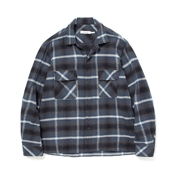 WORKER L/S SHIRT COTTON TWILL OMBRE PLAID