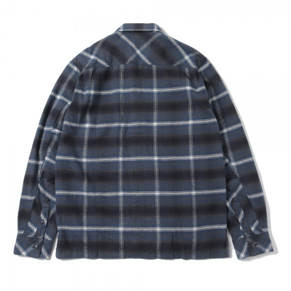 WORKER L/S SHIRT COTTON TWILL OMBRE PLAID