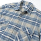 WORKER L/S SHIRT COTTON TWILL OMBRE PLAID