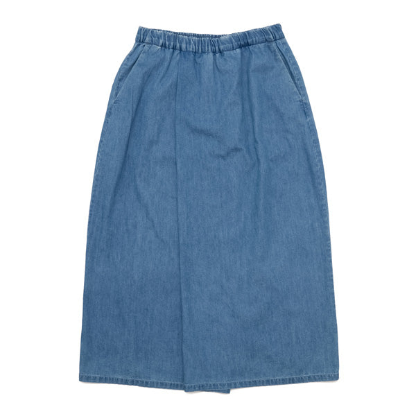 Light Denim Wrap Skirt