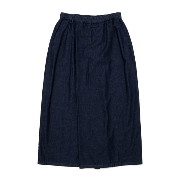 Light Denim Wrap Skirt
