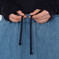 Light Denim Wrap Skirt