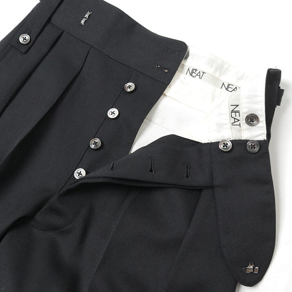 Wool Gabardine Beltless (21-02WGB) | NEAT / Pants (MEN Wool Gabardine Beltless (21-02WGB) | NEAT / Pants (MEN