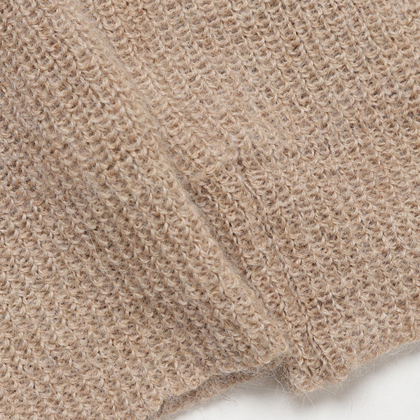 Natural Color Alpaca 3Ply Rib Jumper