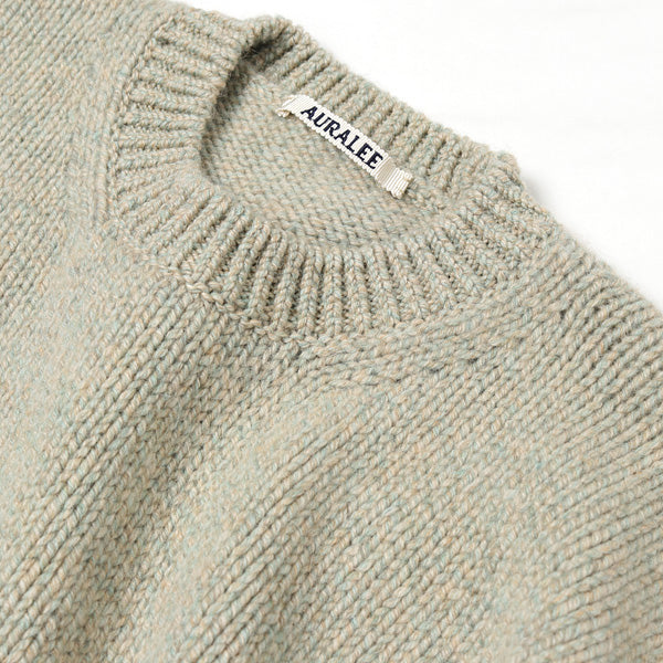 AURALEE CAMEL WOOL MIX KNIT P/O2度着用