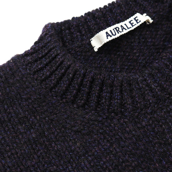 CAMEL WOOL MIX KNIT P/O (A20AP02CW) | AURALEE / トップス (MEN