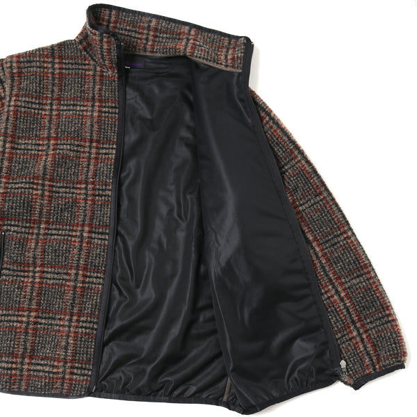 W.U. Piping Jacket - Plaid Knit Jq