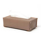 SNAP BUTTON TISSUE BOX COW LEATHER