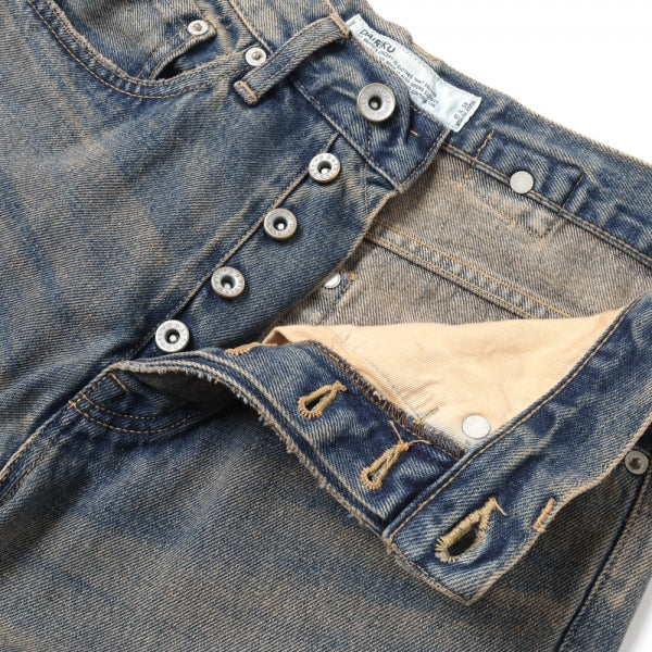 Straight Mud Vintage Denim Pants