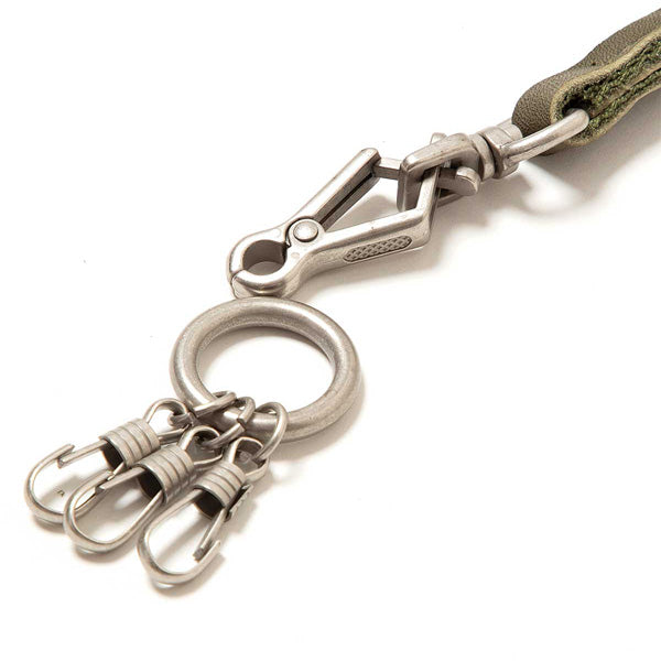 LONG KEY RING COW LEATHER