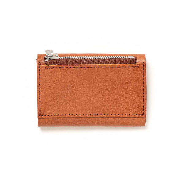 TRIFOLD COMPACT WALLET OILED COW LEATHER