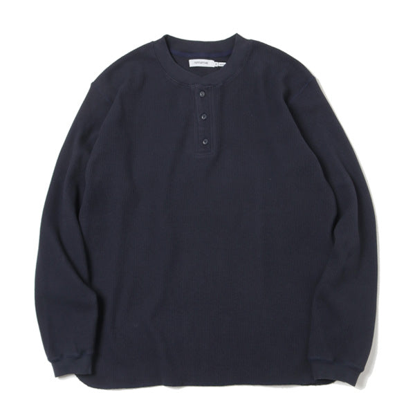 DWELLER HENLEY NECK L/S TEE C/P THERMAL