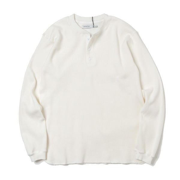 DWELLER HENLEY NECK L/S TEE C/P THERMAL