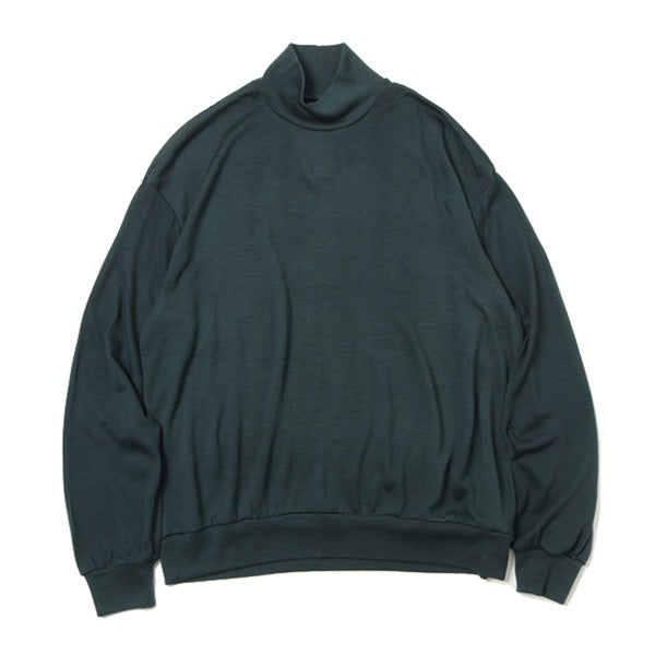 MOCK NECK TEE SUPER120s WOOL SWITZER KNIT