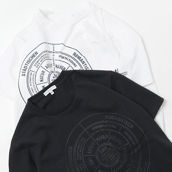 Printed Cross Crew Neck T-shirt - Bau