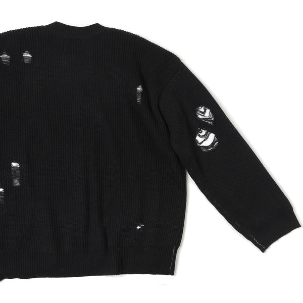 Layered Damage Knit