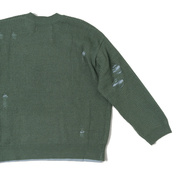 Layered Damage Knit