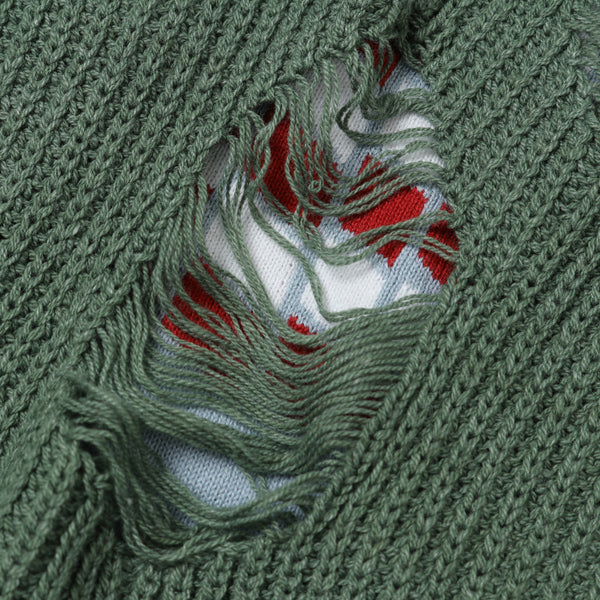 Layered Damage Knit (20AW K-2) | DAIRIKU / トップス (MEN