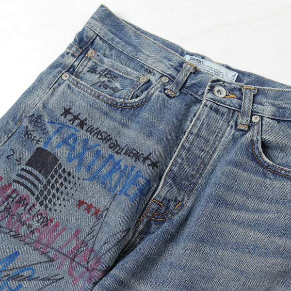 Painted Damage Denim Pants