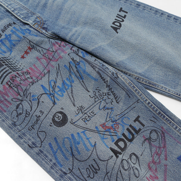 Painted Damage Denim Pants