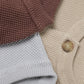 Moss stitch crew cardigan