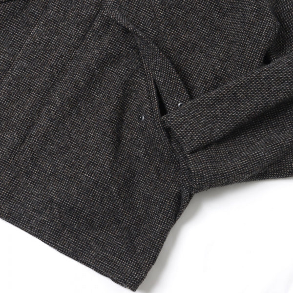 WOOL HAIRLINE LIGHT TWEED ZIP BLOUSON