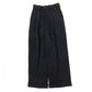 PLEATED WIDE TROUSERS ORGANIC WOOL TAXEED CLOTH