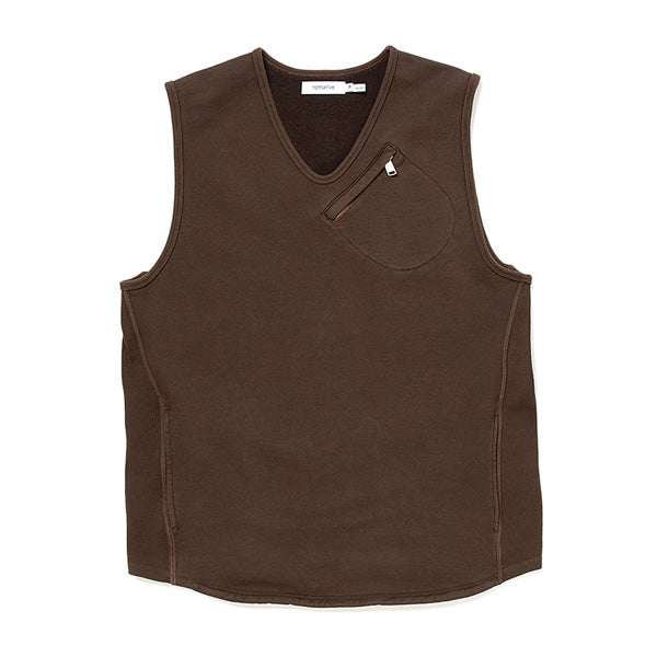 ALPINIST VEST COTTON SWEAT OVERDYED VW