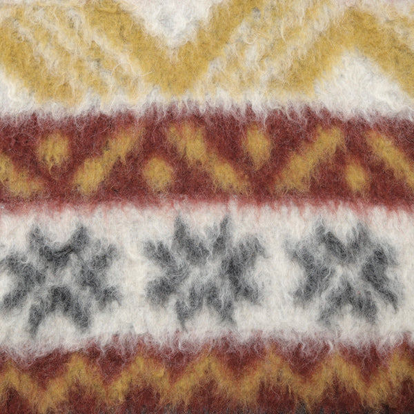 Crewneck Cardigan - Fair Isle Mohair