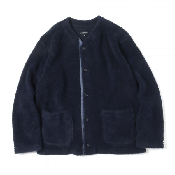 Knit Cardigan - Wool Poly Shaggy Knit