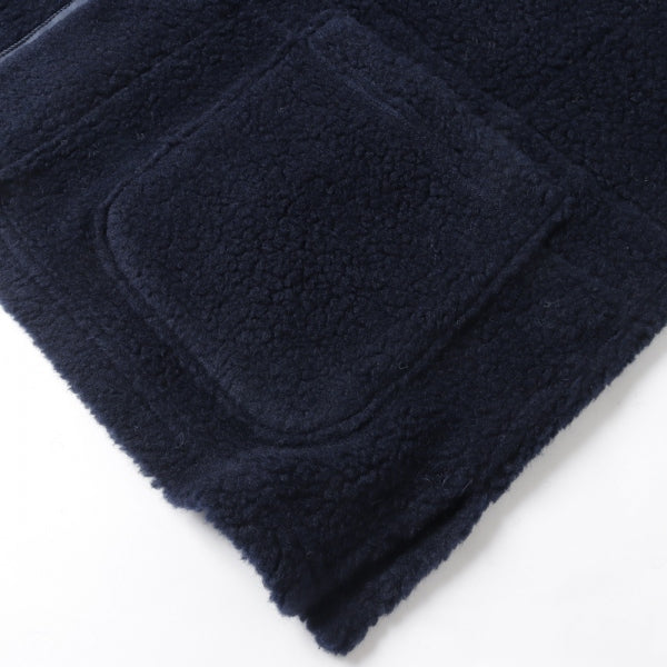 Knit Cardigan - Wool Poly Shaggy Knit