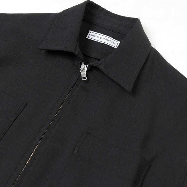 DOUBLE CLOTH ZIP FRONT BLOUSON