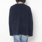 Knit Cardigan - Wool Poly Shaggy Knit